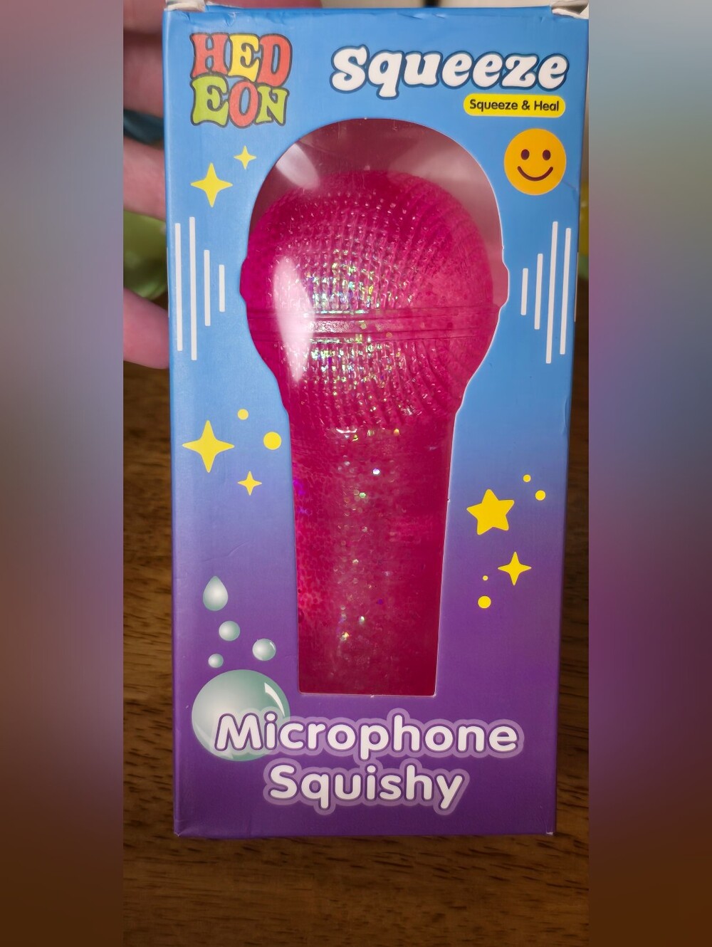 Pink Microphone Squishy Toy